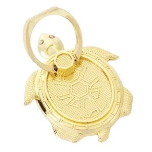 Lilly Pulitzer Gold Turtle Phone Ring Holder NEW